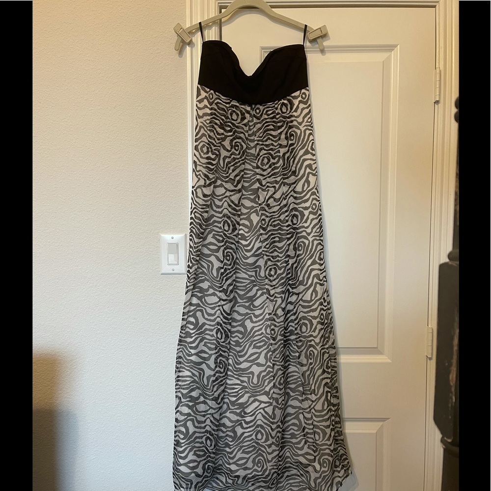 CR Zebra Print Empire Waist Maxi